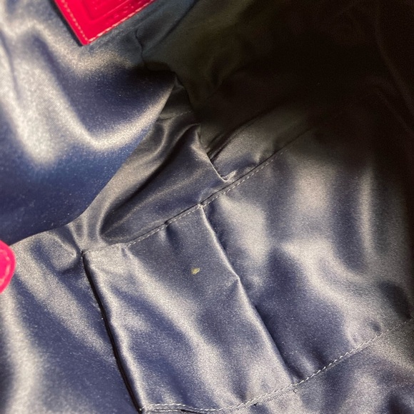 COACH LAURA signature patent top Pink and Blue Women's SHOULDERBAG tote - Picture 4 of 9